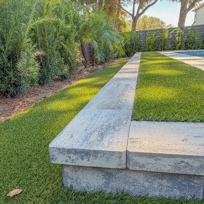 Retaining wall installation from Jax OUtdoor