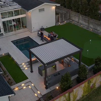 Pergola and patio installation from Jax Outdoor Solutions