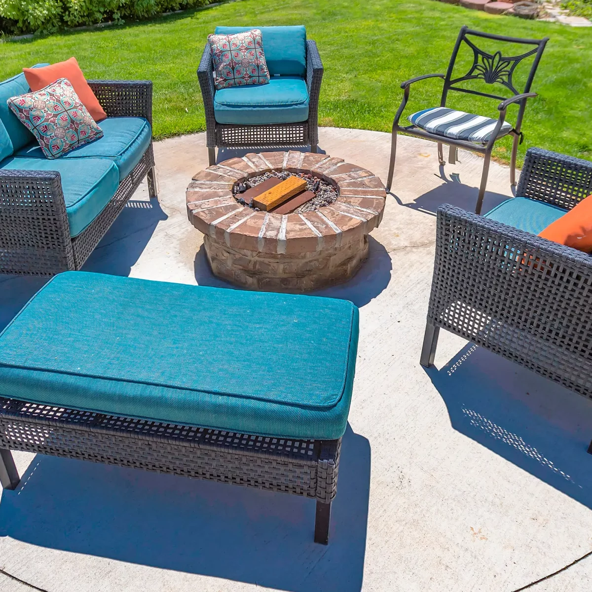 Outdoor fie pit installation from Jax Outdoor