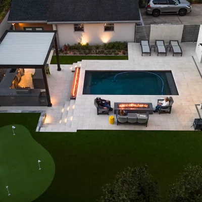 Outdoor lighting installation from Jax Outdoor