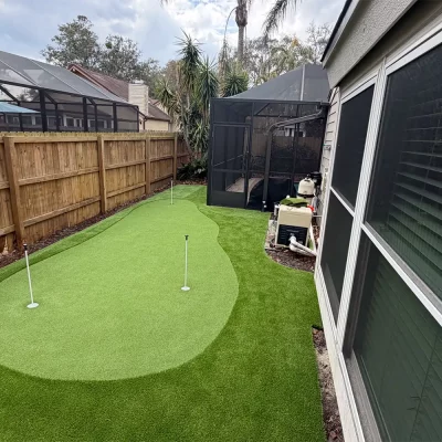 Putting green installation from Jax Outdoor