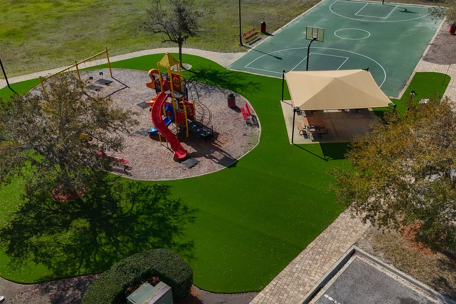 hoa-amenity-spaces-blog-1 H O A Amenity space installation from Jax Outdoor Solutions