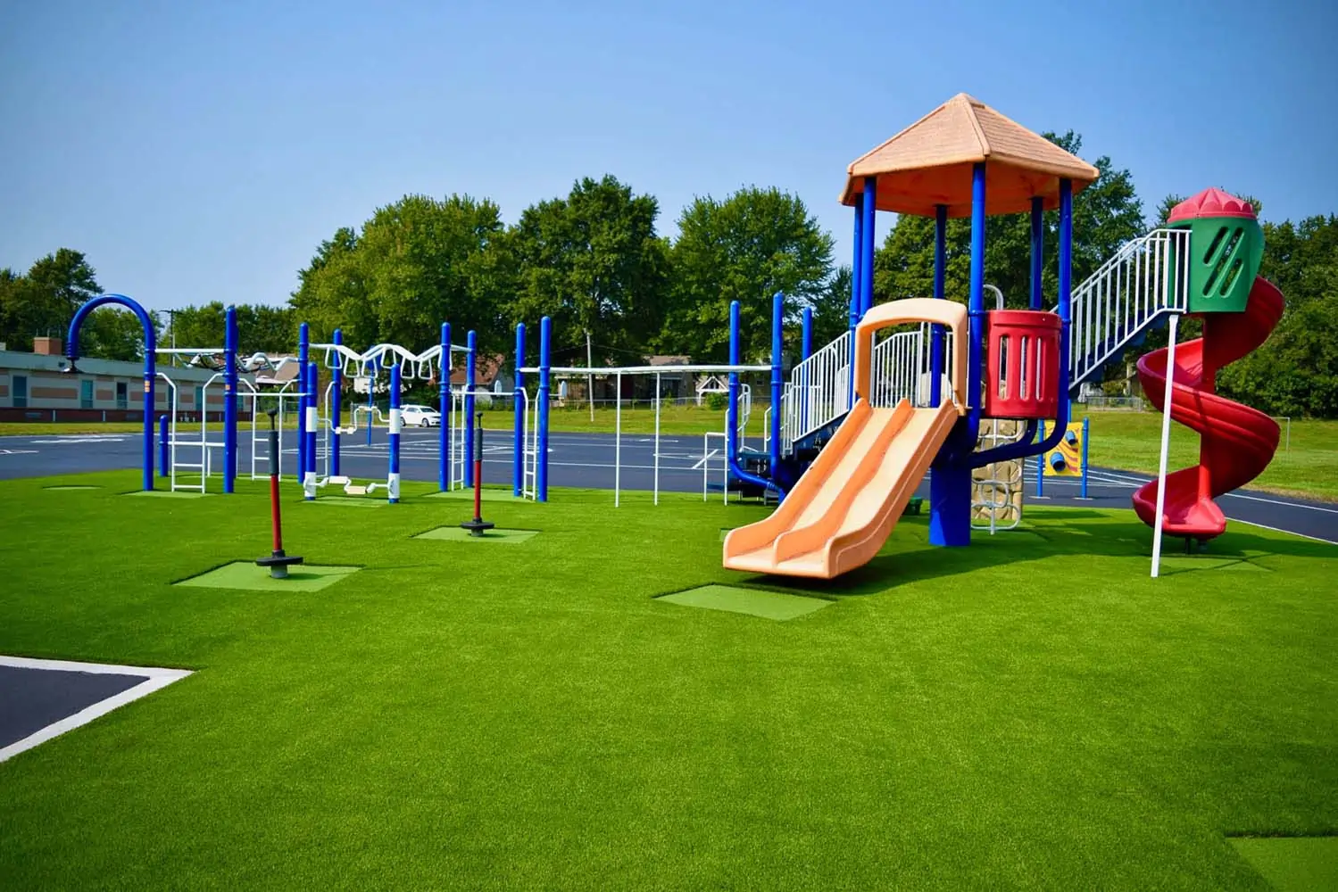 Artificial grass playground from Jax Outdoor Solutions