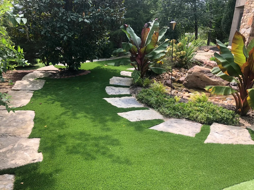 residential paving artificial grass lawn