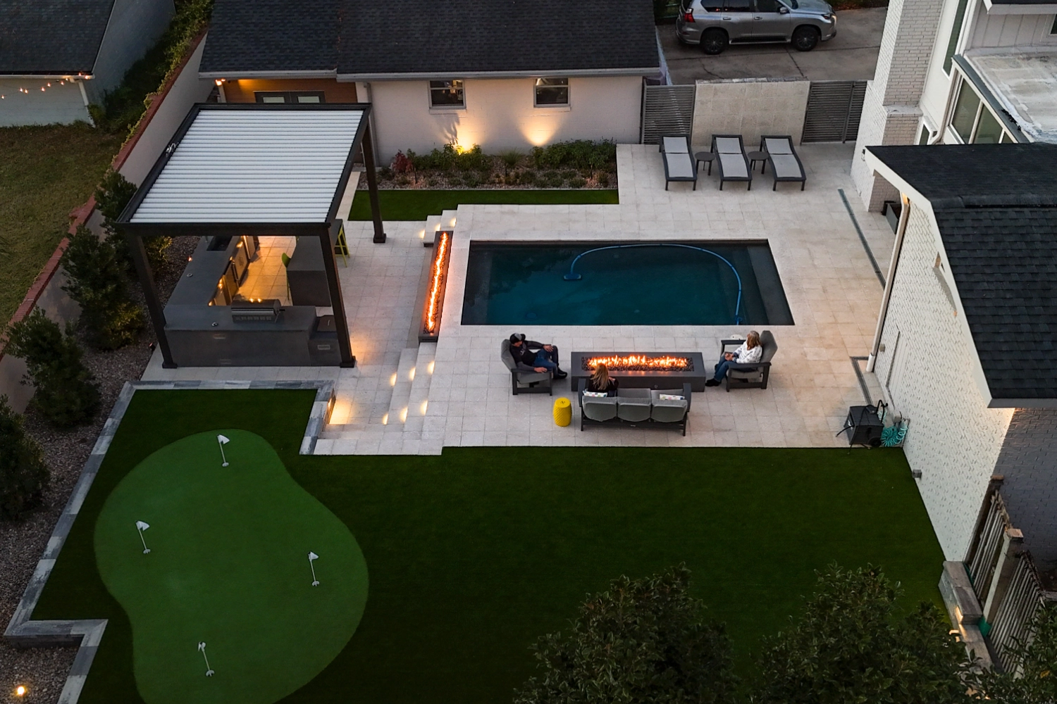 Three-hole putting complex in Ponte Vedra Beach