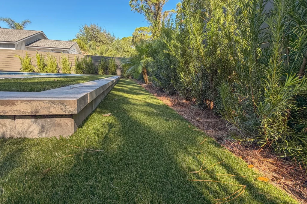 artificial grass pool surround