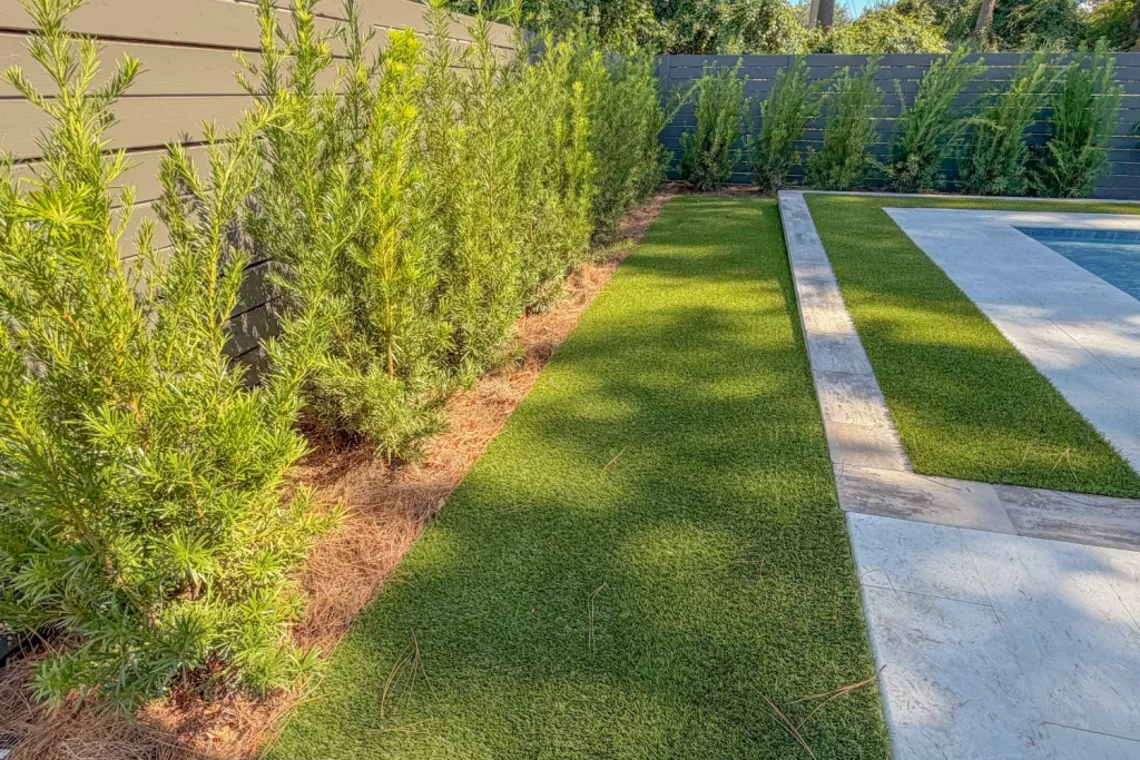 artificial grass pool surround